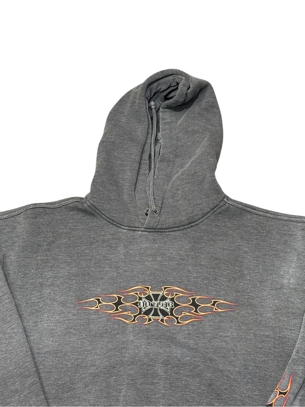 Vintage No Fear Flame Pullover Hoodie Men’s Sz XL - Picture 3 of 7